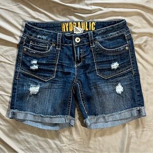 🌟LAST CHANCE🌟 HYDRAULIC Distressed Low Rise Denim Shorts
